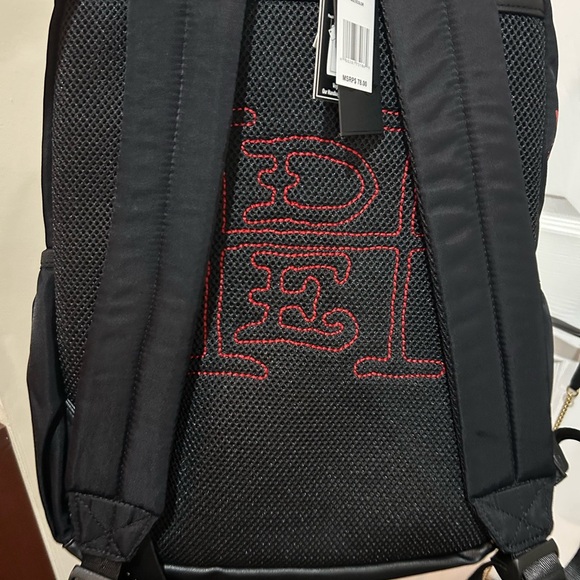 Ed Hardy Black and Gray Backpack with Skull Design - Picture 2 of 5